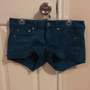 Teal shorts